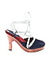 Unbranded Color Block Blue Heels Size 9 - photo 1