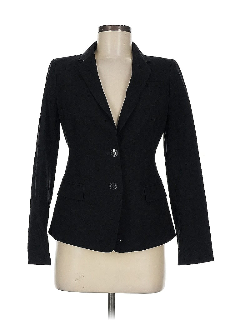 Pre-owned Banana Republic Wool Blazer Jacket In Black