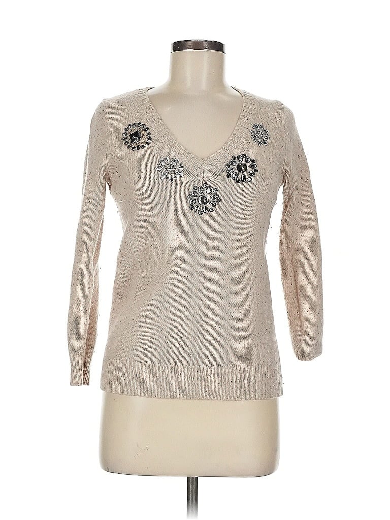 Pre-owned J.crew Factory Store Wool Pullover Sweater In Gray