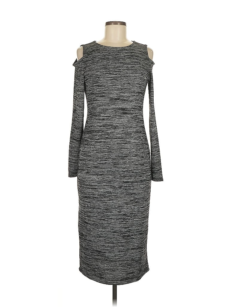 Pre-owned Chelsea & Theodore Casual Dress In Gray