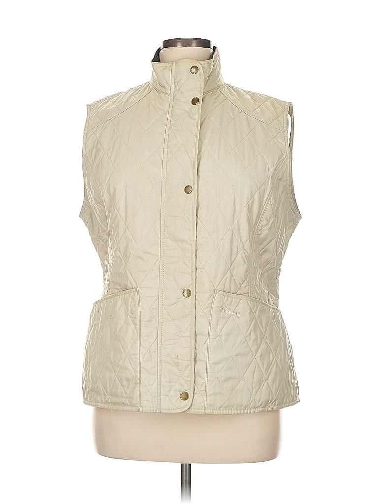 Barbour 100% Polyamide Ivory Vest Size 14 - photo 1