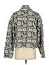 Chico's Design 100% Cotton Print Gray Jacket Size L - photo 2