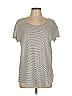 ALTERNATIVE Stripes Gray Short Sleeve T-Shirt Size L - photo 1
