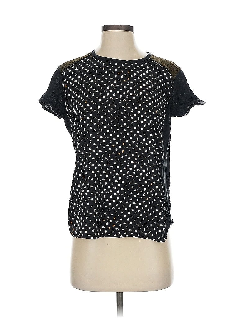 Scotch & Soda Black Short Sleeve Top Size P (petite) - photo 1