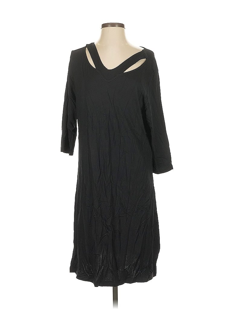 Pre-owned Milan Kiss Casual Dress In Black
