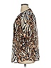 Chaus 100% Polyester Animal Print Brown 3/4 Sleeve Blouse Size XL - photo 5