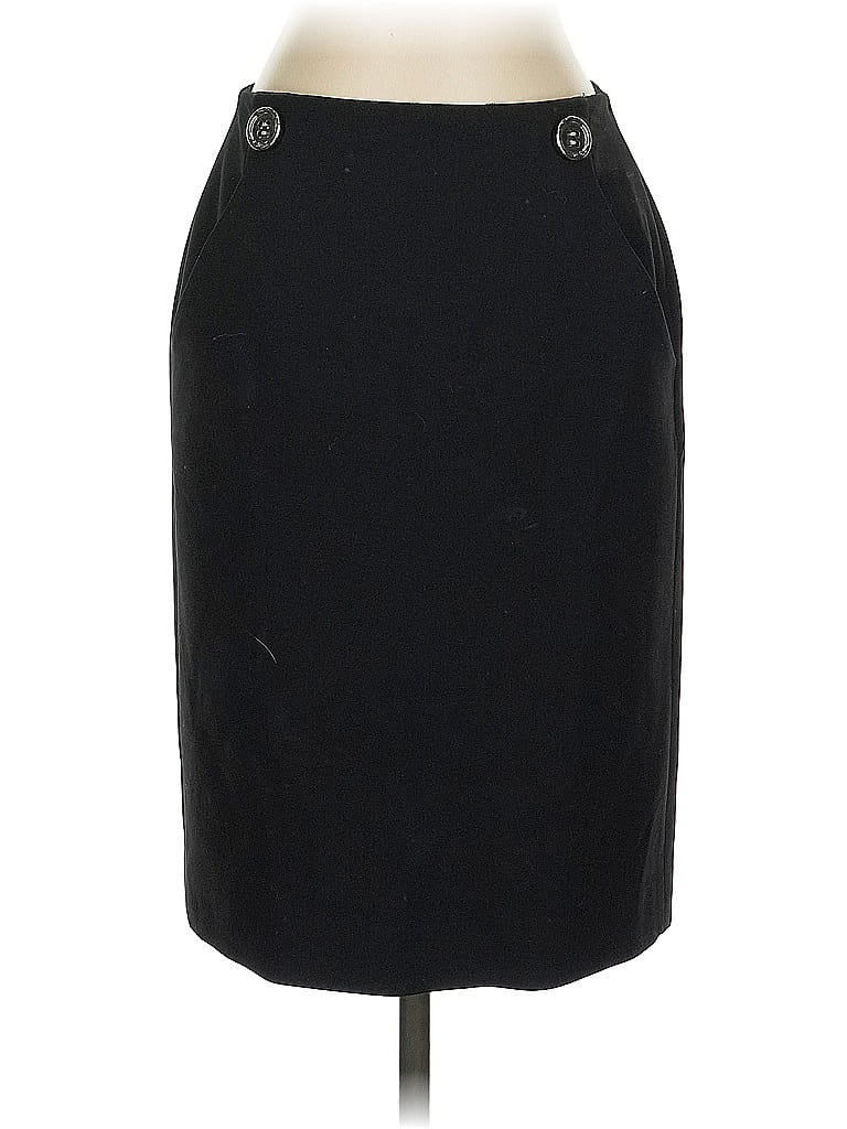 Pre-owned Worth New York Wool Skirt In Black
