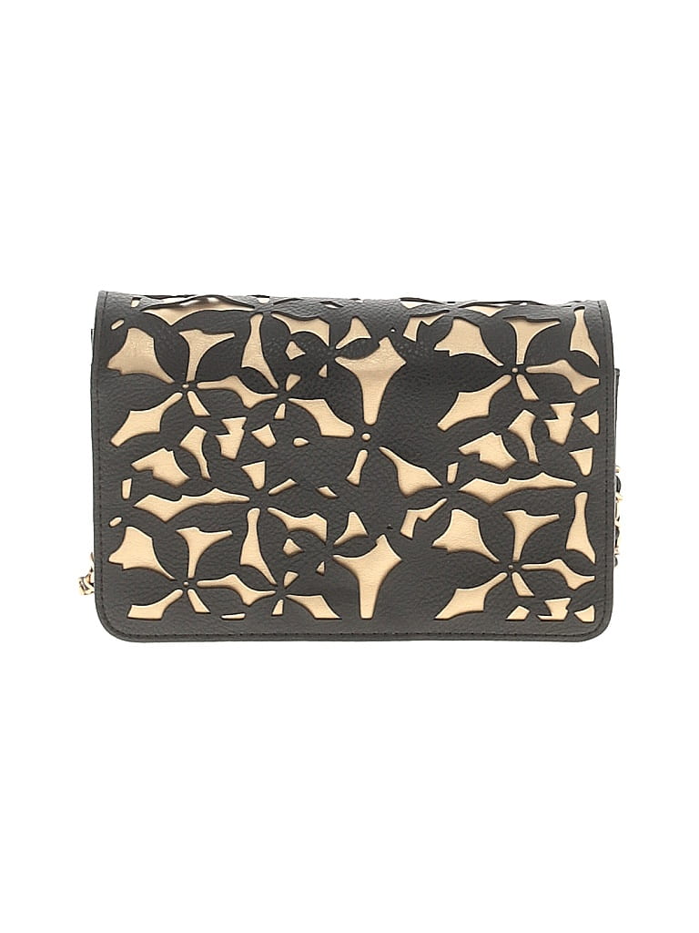 Bebe Gold Black Crossbody Bag One size - photo 1