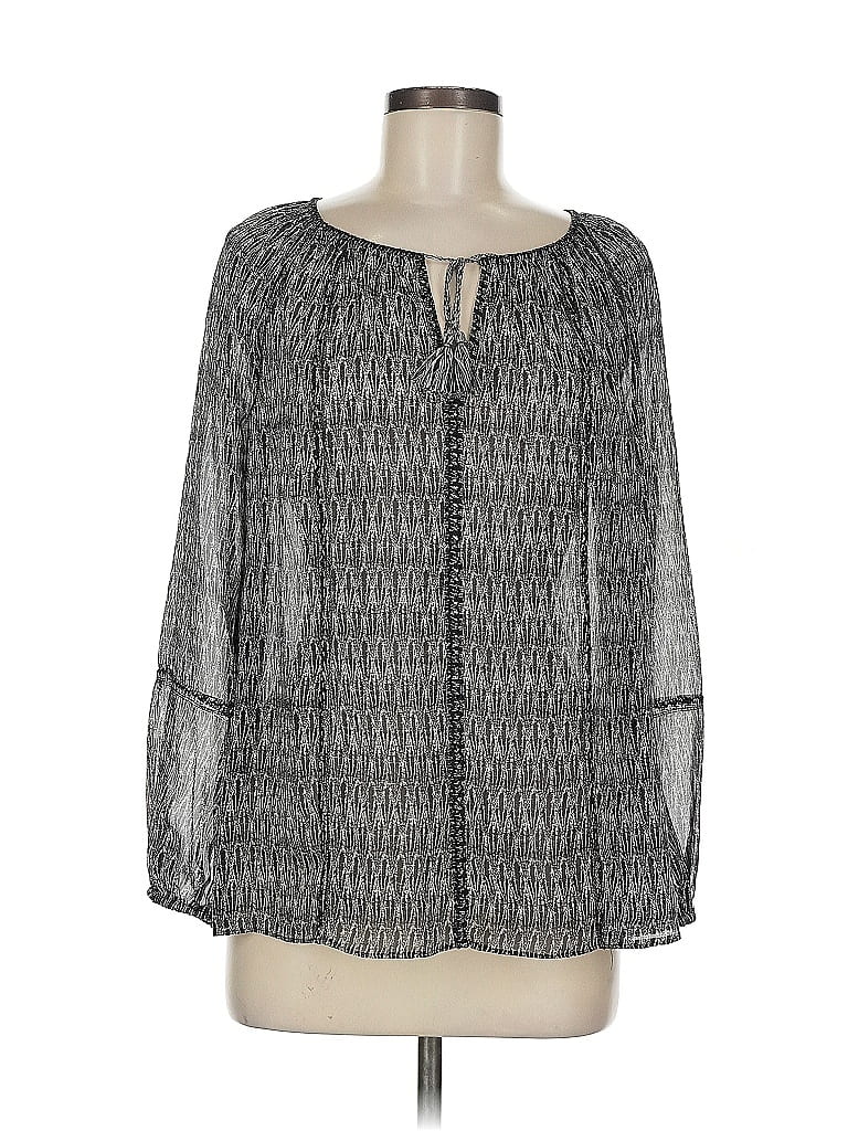 Click to view more detailed imagery on our partner's website Pre-owned Joie Long Sleeve Blouse In Gray