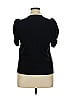 A.L.C. 100% Cotton Black Short Sleeve Turtleneck Size XL - photo 2