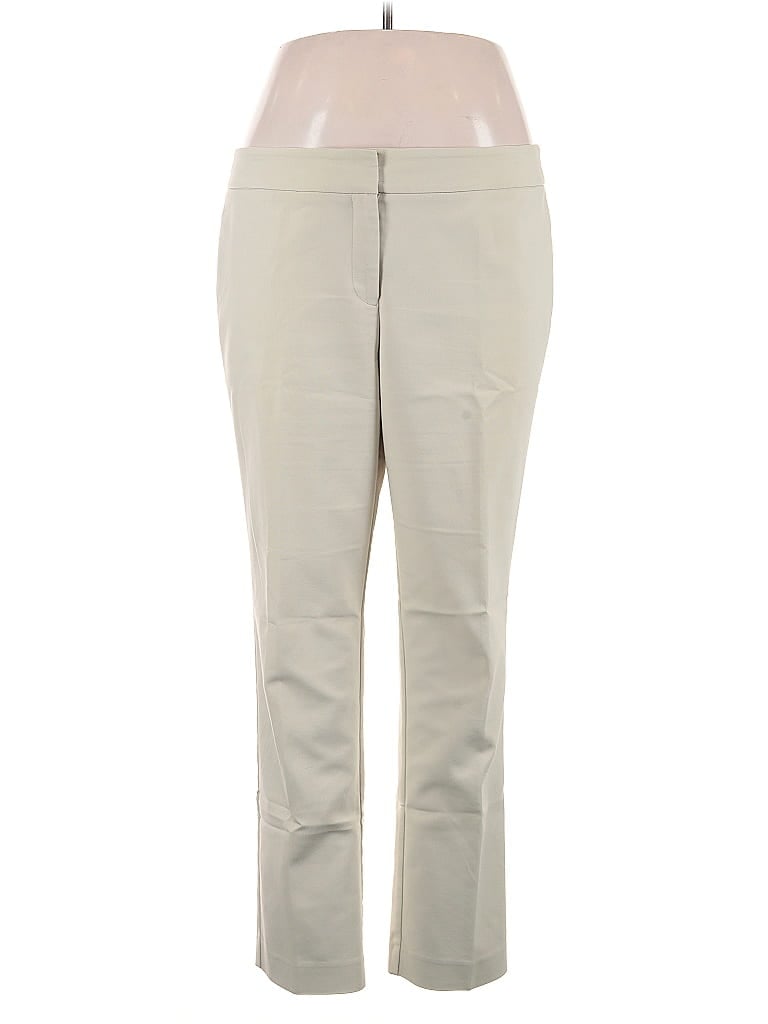 Ann Taylor Factory Solid Ivory Casual Pants Size 14 - photo 1