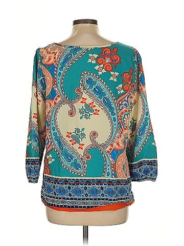 Peach Love Cream California 3/4 Sleeve Blouse (view 2)