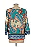 Peach Love Cream California Teal 3/4 Sleeve Blouse Size L - photo 2