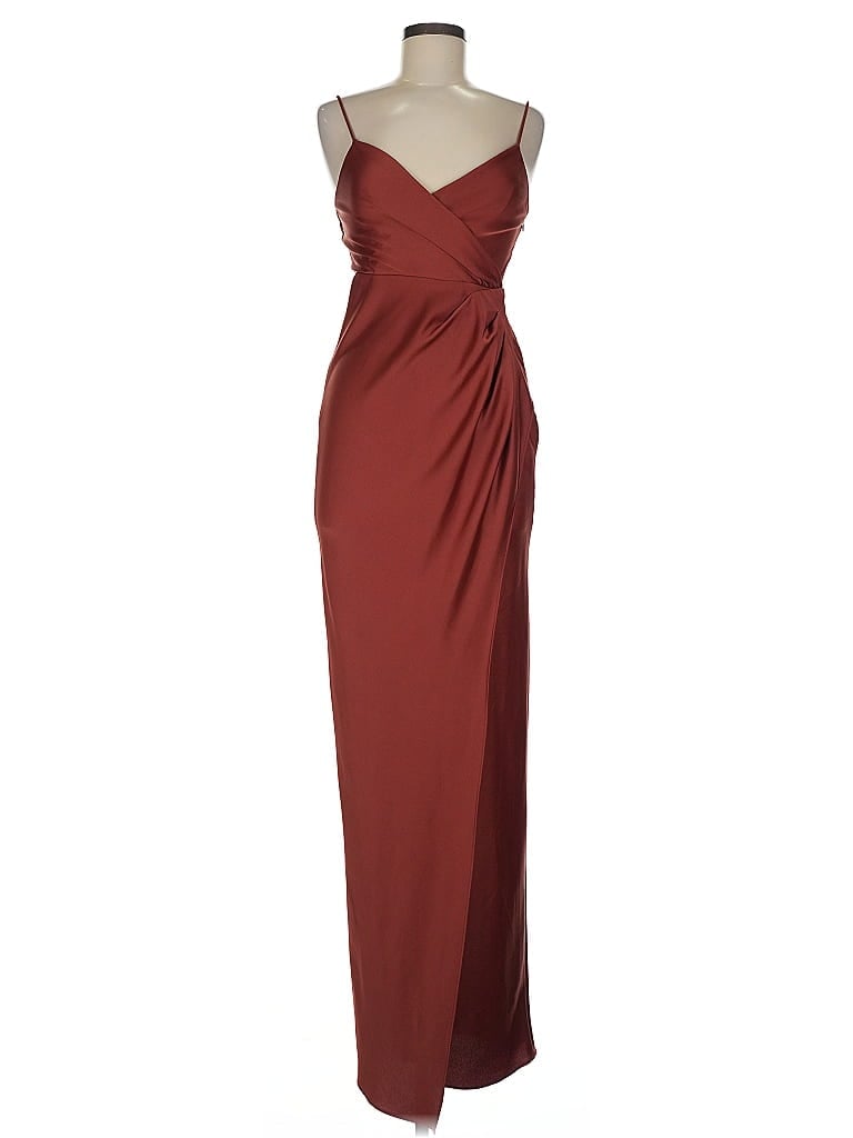BHLDN Burgundy Cocktail Dress Size 2 - photo 1