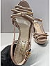 Prada 100% Patent Leather Ivory Tan Patent logo sandals Size EU 39 1/2 - photo 6