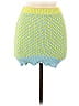 For Love & Lemons 100% Recycled Polyester Green Blue Casual Skirt Size S - photo 1