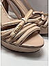 Prada 100% Patent Leather Ivory Tan Patent logo sandals Size EU 39 1/2 - photo 3