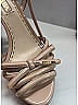 Prada 100% Patent Leather Ivory Tan Patent logo sandals Size EU 39 1/2 - photo 8