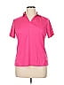 Lady Hagen 100% Polyester Pink Short Sleeve Blouse Size XL - photo 1