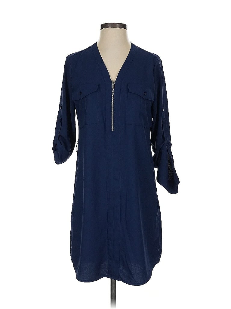 Pre-owned Express Casual Dress In Blue