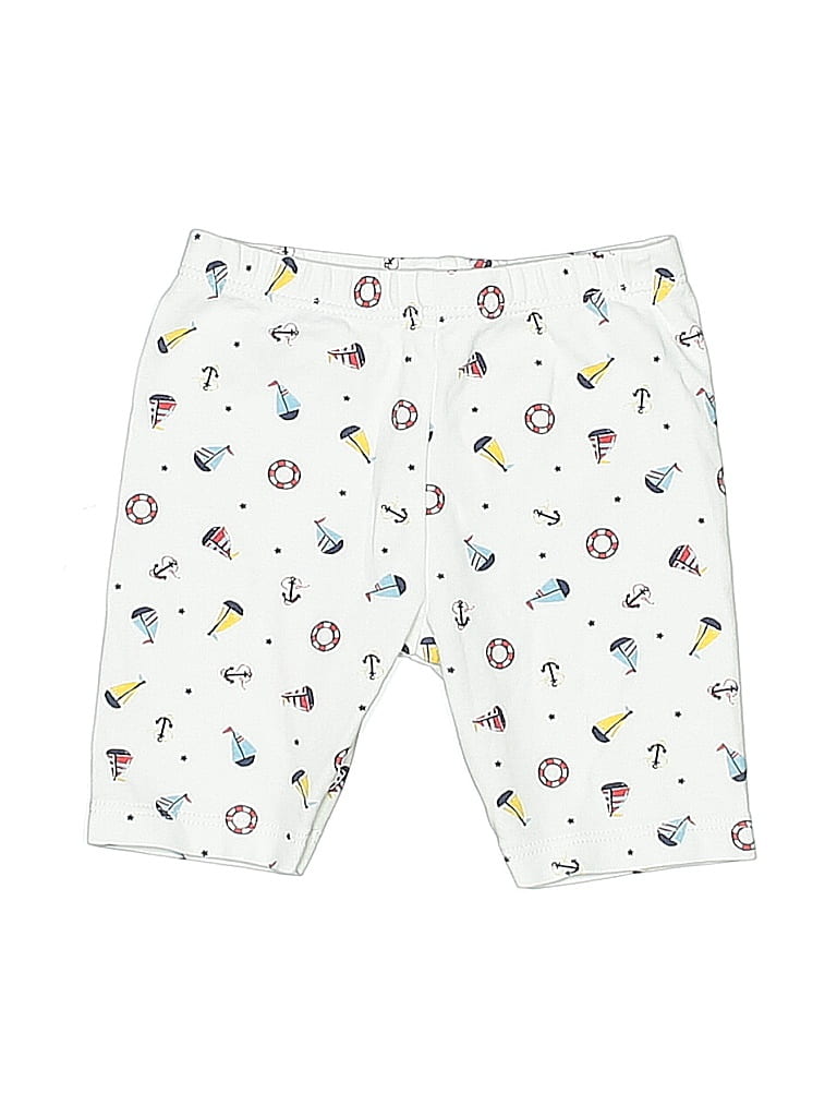 Kissy Kissy 100% Pima Cotton Print White Board Shorts Size 18-24 mo - photo 1