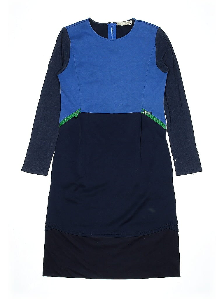 Stella McCartney 100% Cotton Color Block Blue Dress Size 14 (big kids) - photo 1