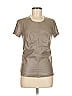 G.I.L.I. 100% Polyester Gray Tan Short Sleeve Top Size 6 - photo 1