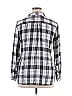 New Nexx York 100% Rayon Plaid Silver Black Long Sleeve Button-Down Shirt Size XL - photo 2