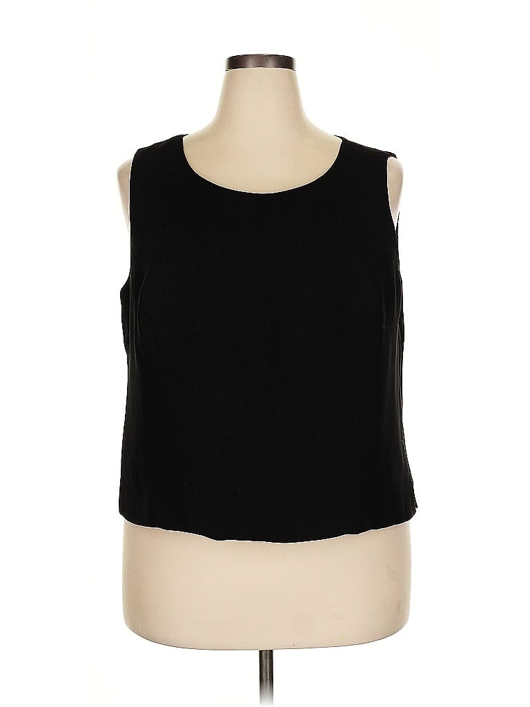 Pre-owned Jessica Howard Sleeveless Blouse In Black
