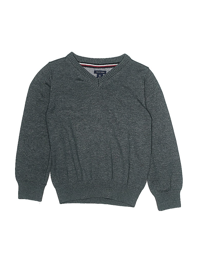 Pre-owned Tommy Hilfiger Kids' Pullover Sweater In Gray