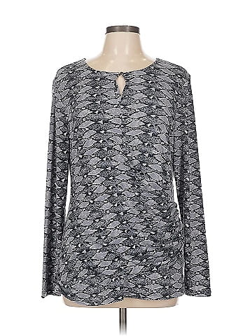 Daisy Fuentes Long Sleeve Henley (view 1)