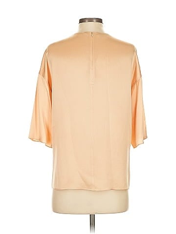 Vince. Short Sleeve Silk Top (view 2)