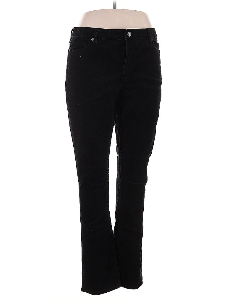 Pre-owned Lands' End Casual Pants In Black