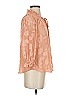 Moon River 100% Polyester Orange 3/4 Sleeve Blouse Size S - photo 4