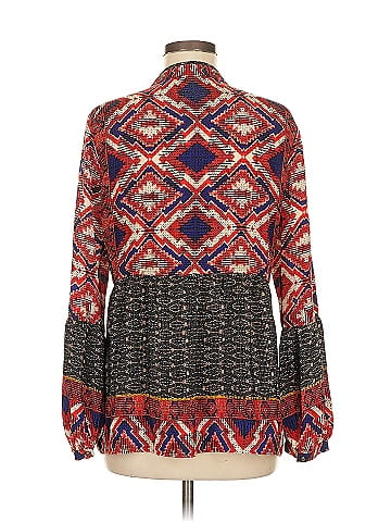 Twelfth Street by Cynthia Vincent Long Sleeve Silk Top (view 2)