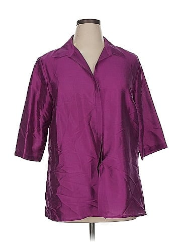 Venezia 3/4 Sleeve Silk Top (view 1)