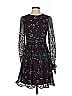 ML Monique Lhuillier 100% Polyester Paisley Black Casual Dress Size 4 - photo 1