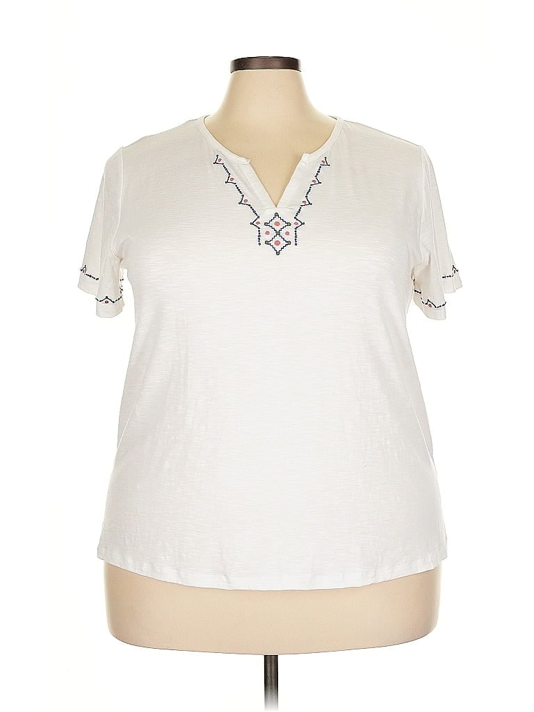 Pre-owned Como Vintage Short Sleeve T-shirt In White