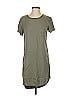 Splendid 100% Viscose Solid Gray Green Casual Dress Size S - photo 1