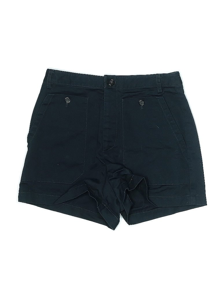 Nili Lotan 100% Cotton Solid Blue Shorts Size 2 - photo 1