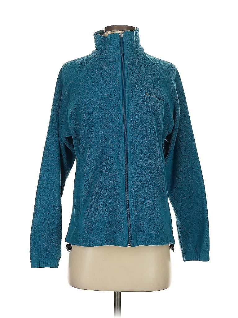 Columbia 100% Polyester Teal Fleece Size S - photo 1