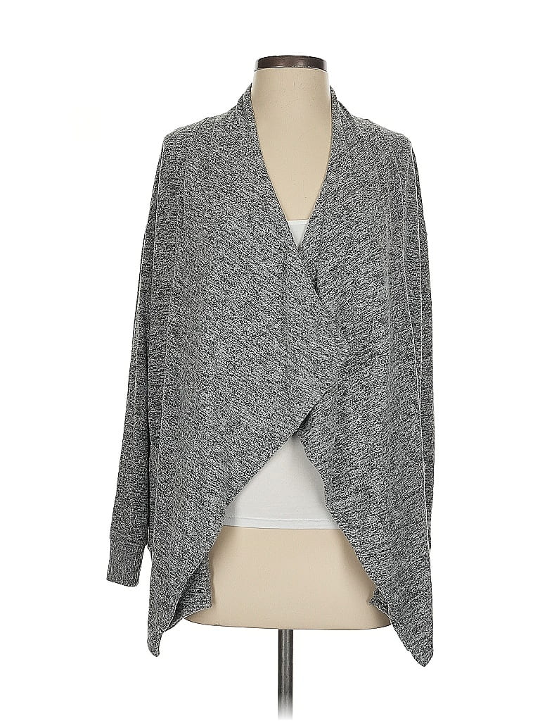 Pre-owned Lucky Brand Cardigan Sweater In Gray