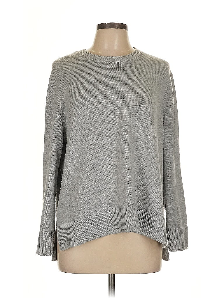 Pre-owned Ella Moss Pullover Sweater In Gray