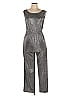 Carolina Ritzler Metallic Gray Silver Jumpsuit Size EU (FR) 42 / US 10 - photo 1