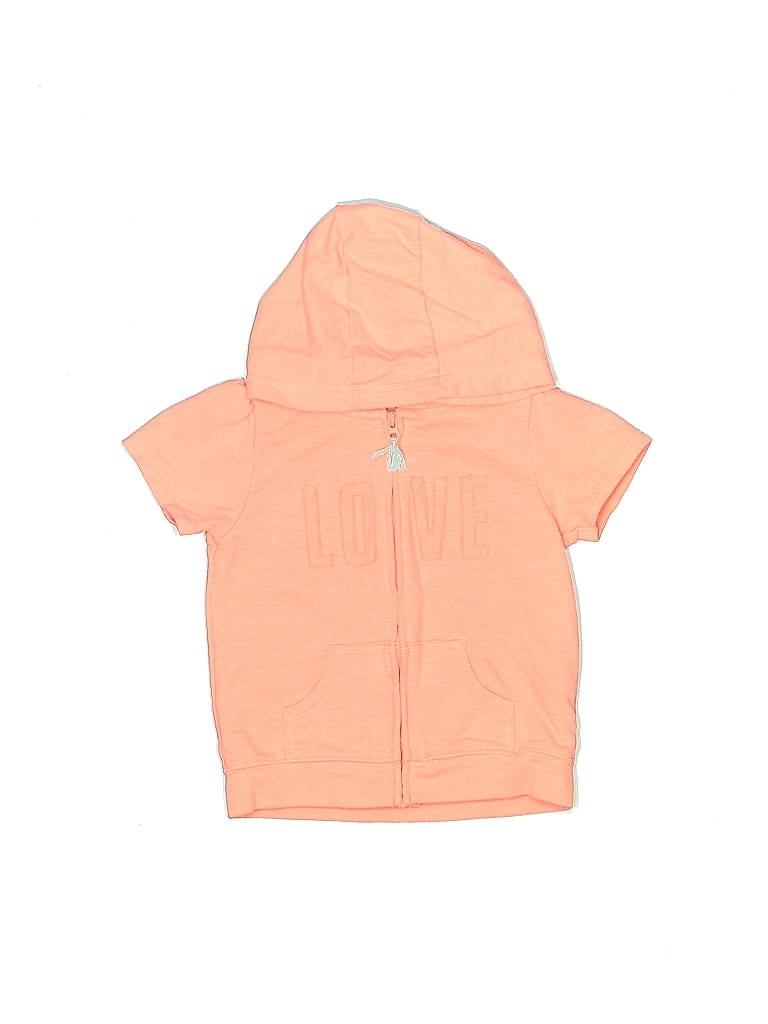 CARTER'S Pre-owned Kids' Zip Up Hoodie In Orange