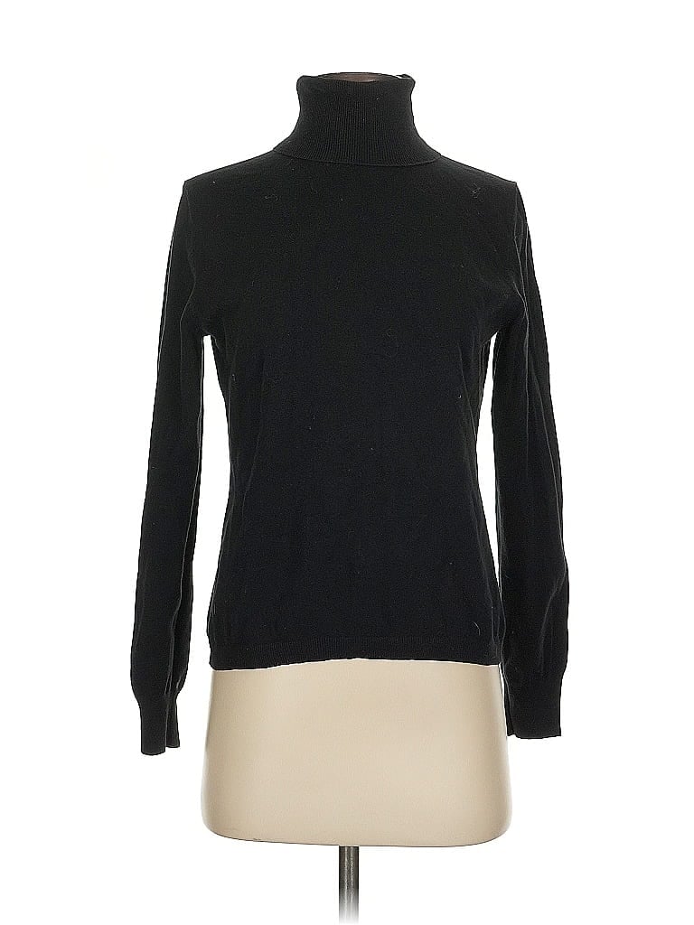 Pre-owned Banana Republic Turtleneck Sweater In Black