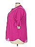 Chaus 100% Polyester Pink 3/4 Sleeve Blouse Size 3X - photo 5