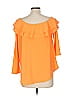 Cato Orange 3/4 Sleeve Blouse Size L - photo 2