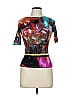 Just Cavalli Black Red Short Sleeve Top Size EU (IT) 42 / US 6 - photo 1