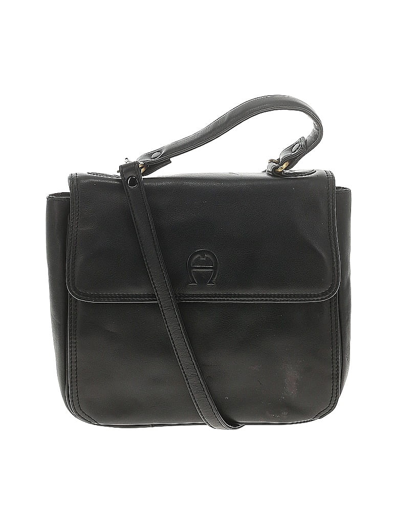 Etienne Aigner 100% Leather Black Leather Satchel One size - photo 1